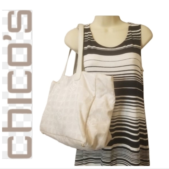 Great Chico's Midi Dress(4= Chico's 0)⚘️ - Picture 12 of 12